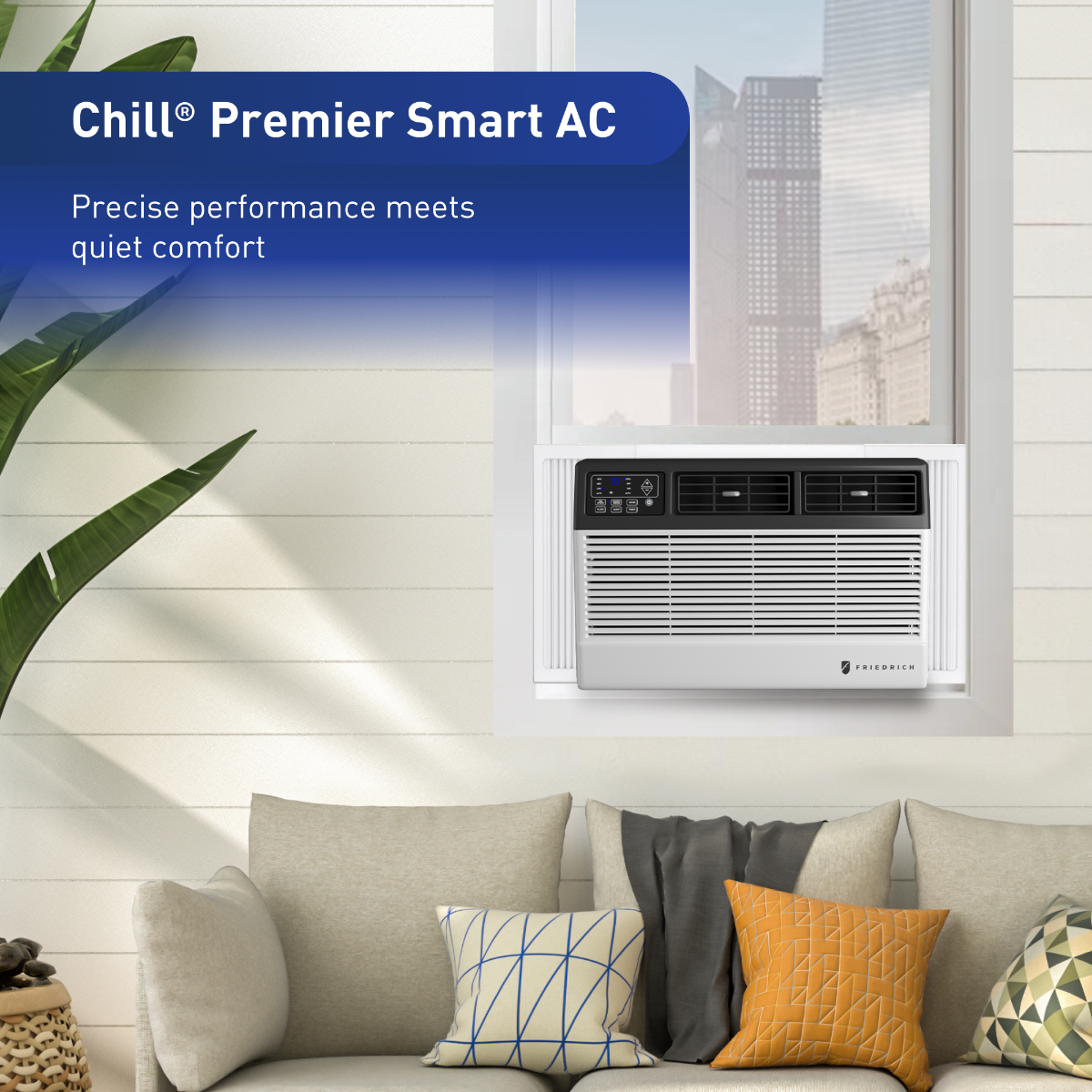 Friedrich Chill Premier Window Air Conditioner w/ Electric Heat - Infographic 1