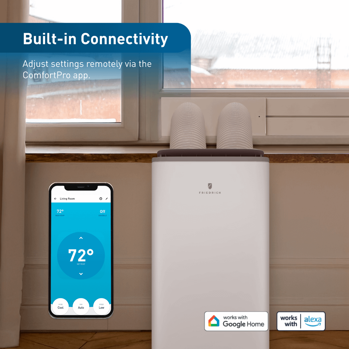 Friedrich Portable AC w/ Heat Pump - Infographic 1