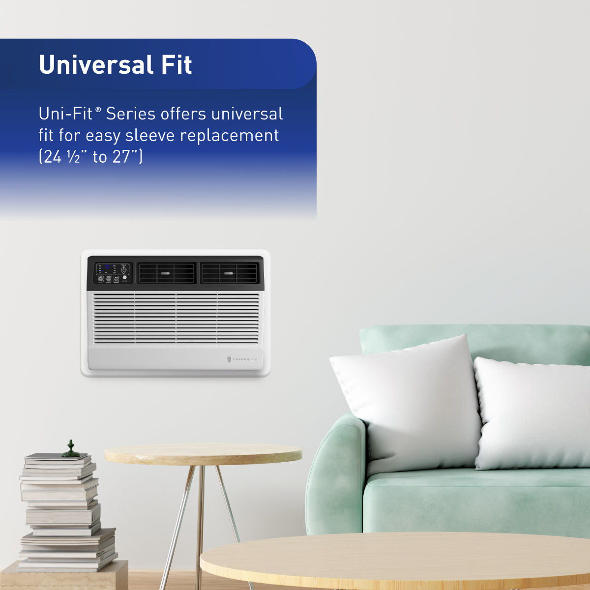 Friedrich Uni-Fit Through-the-Wall Air Conditioner with Heat - Infographic 3
