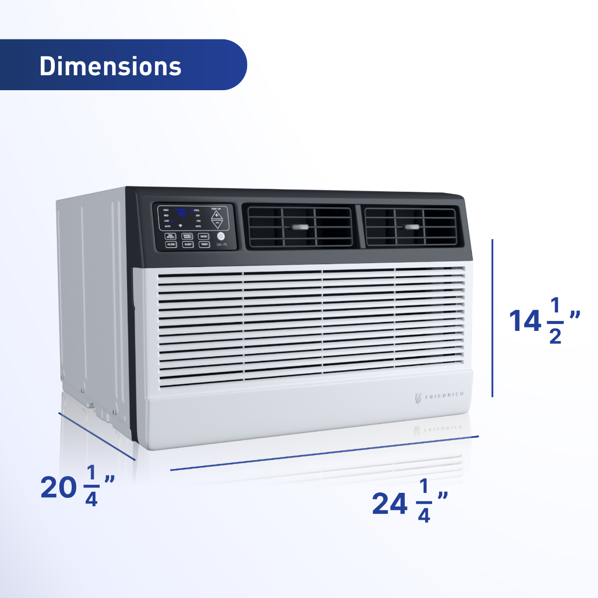 Friedrich Uni-Fit Through-the-Wall Air Conditioner with Heat - Infographic 6