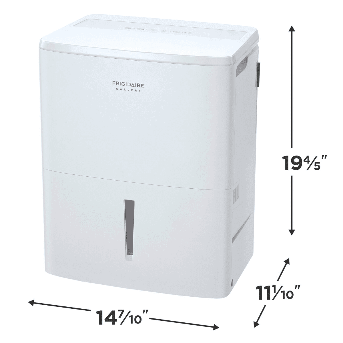 Frigidaire Gallery 35 Pint Dehumidifier w/ Air Purifier - Dimensions