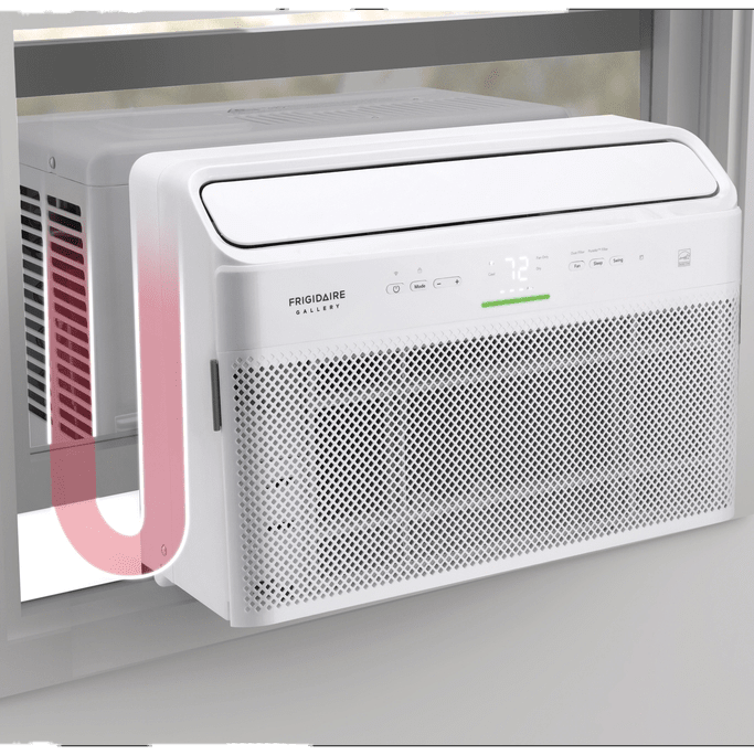 Frigidaire Gallery GHWQ085WD1 U-Shaped 8,000 BTU Wi-Fi Enabled Window Air Conditioner - U-Shaped