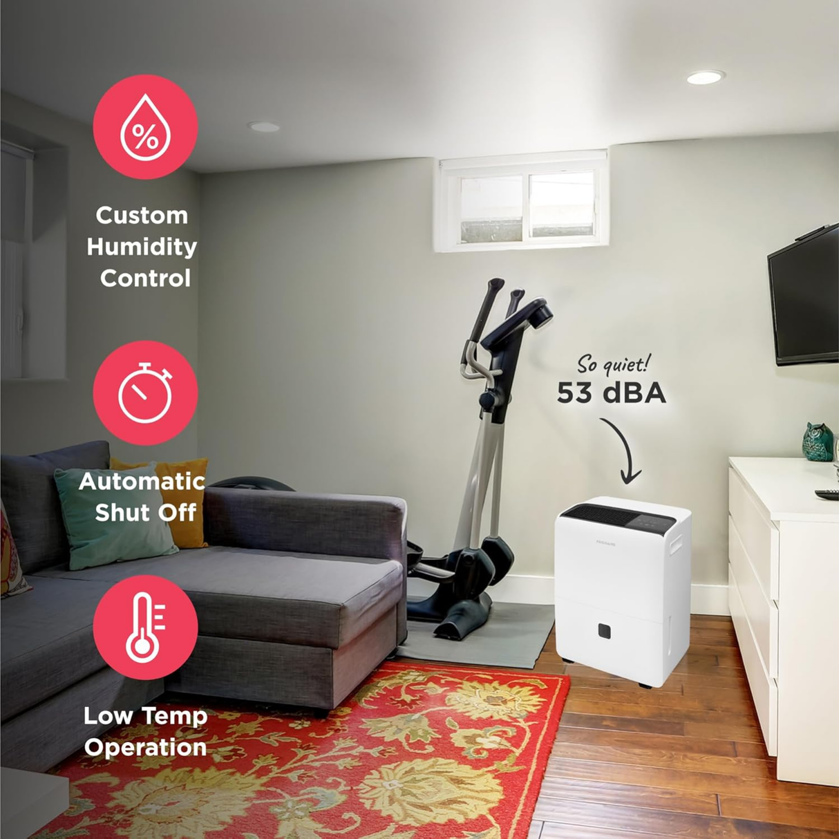 Frigidaire High Humidity 60 Pint Dehumidifier - Infographic 2