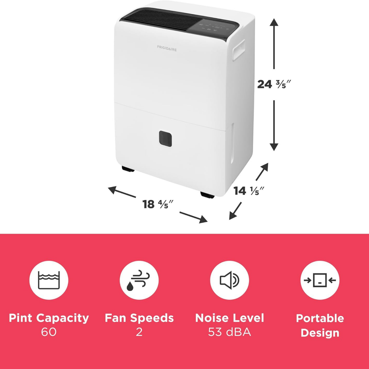 Frigidaire High Humidity 60 Pint Dehumidifier - Infographic 8