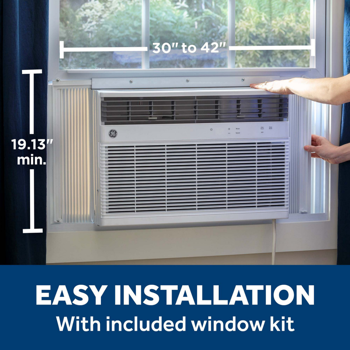 GE 18,000 BTU Window Air Conditioner with Heat - Infographic 9