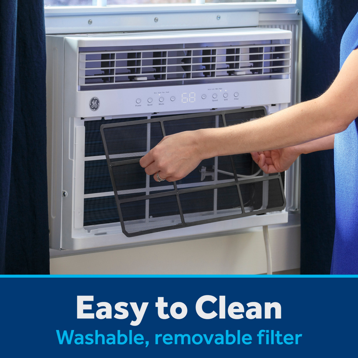 GE 8K-12K BTU Window Air Conditioner with Heat - Infographic 7