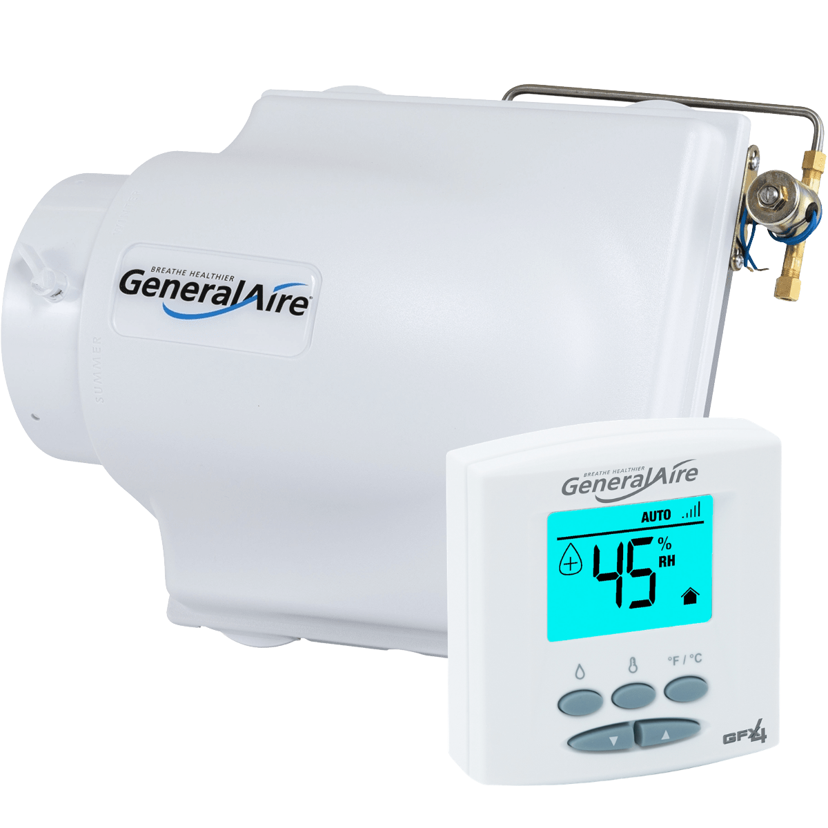 General Aire 3200 Bypass Evaporative Humidifier - w/ Digital Humidistat