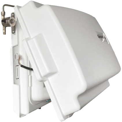 General Aire Model 4400A Fan-Powered Evaporative Humidifier - open cover 1