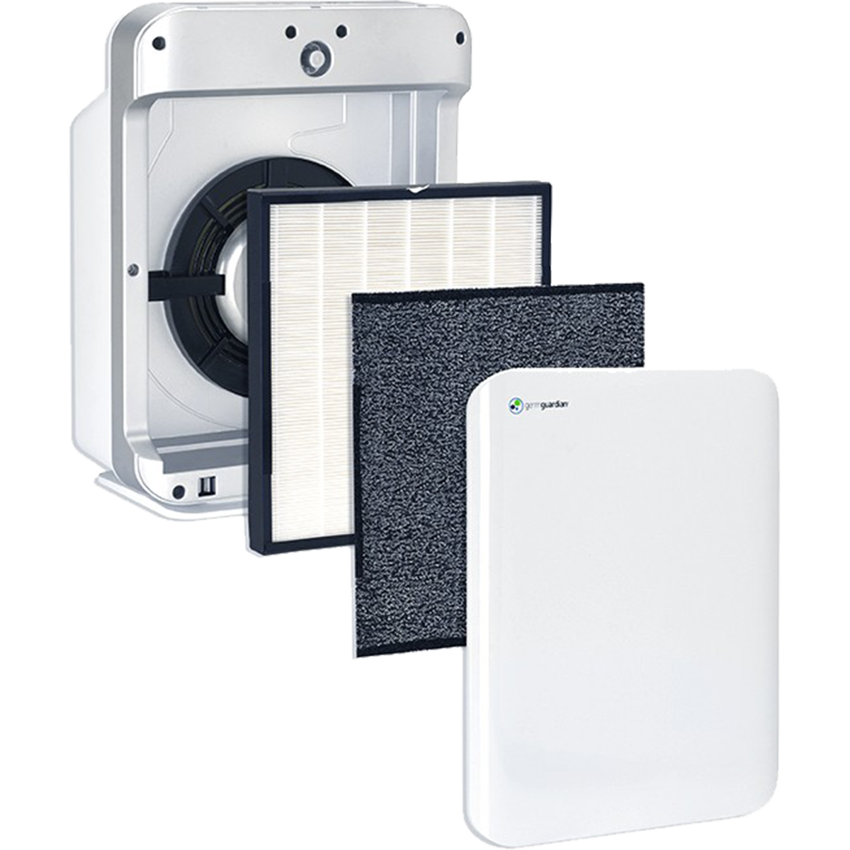 GermGuardian Medium True HEPA Air Purifier Console - expanded
