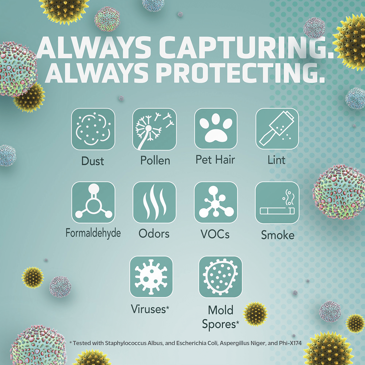 GermGuardian Tower Console HEPA Air Purifier - Infographic 6
