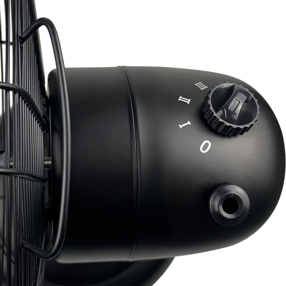 Good Housekeeping 12-in All-Metal Retro Table Fan - Black - Control Knob