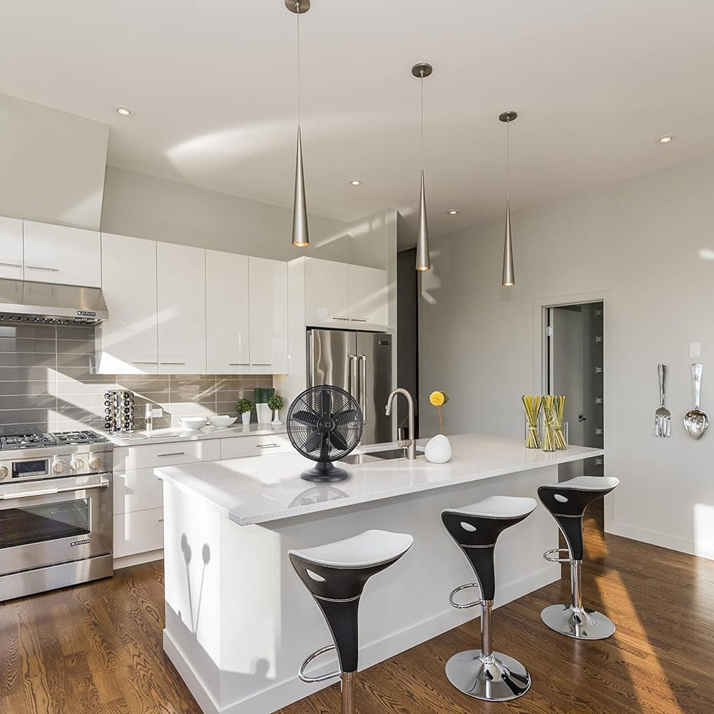 Open-Box: Good Housekeeping 12-in All-Metal Retro Table Fan