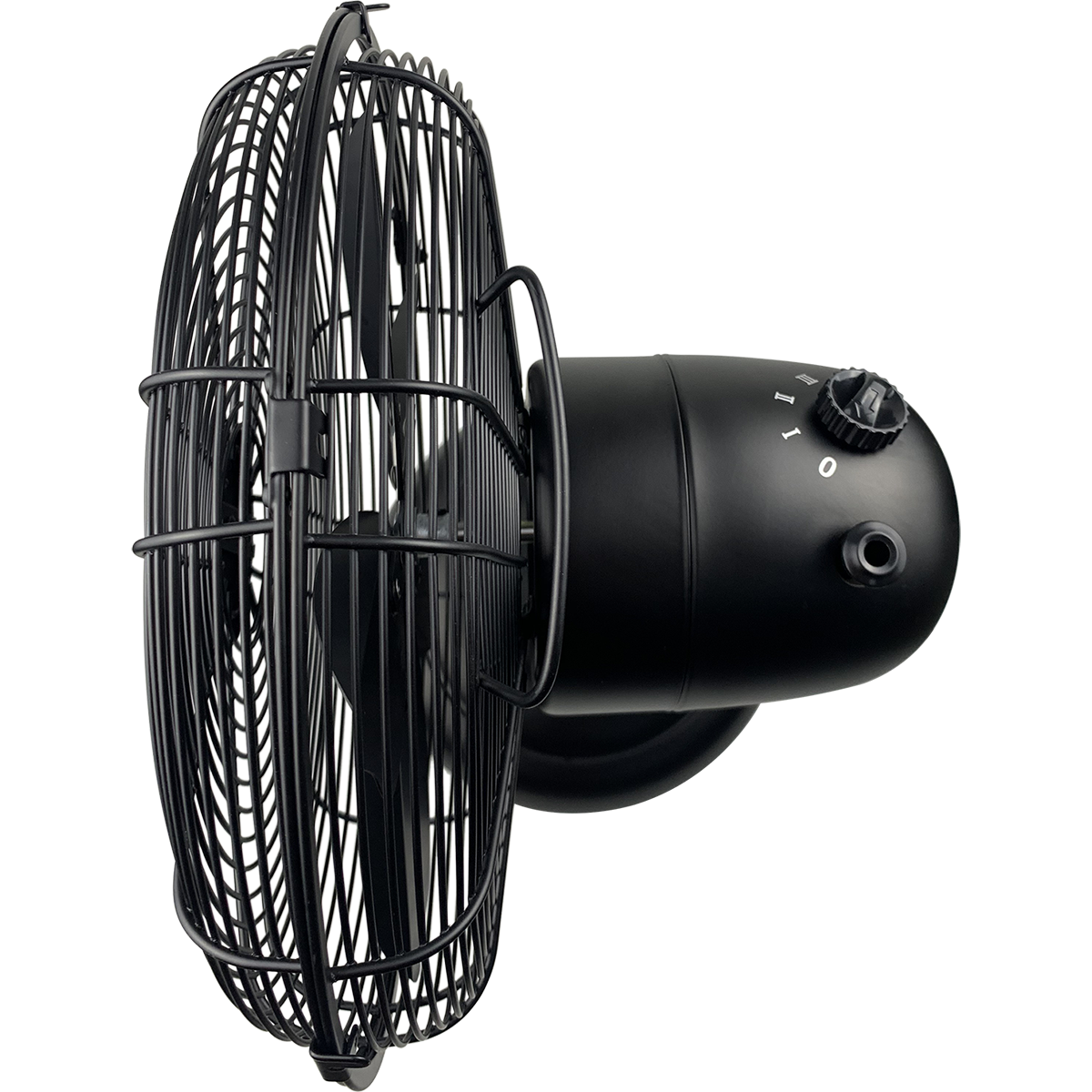 Good Housekeeping 12-in All-Metal Retro Table Fan - Black - Top