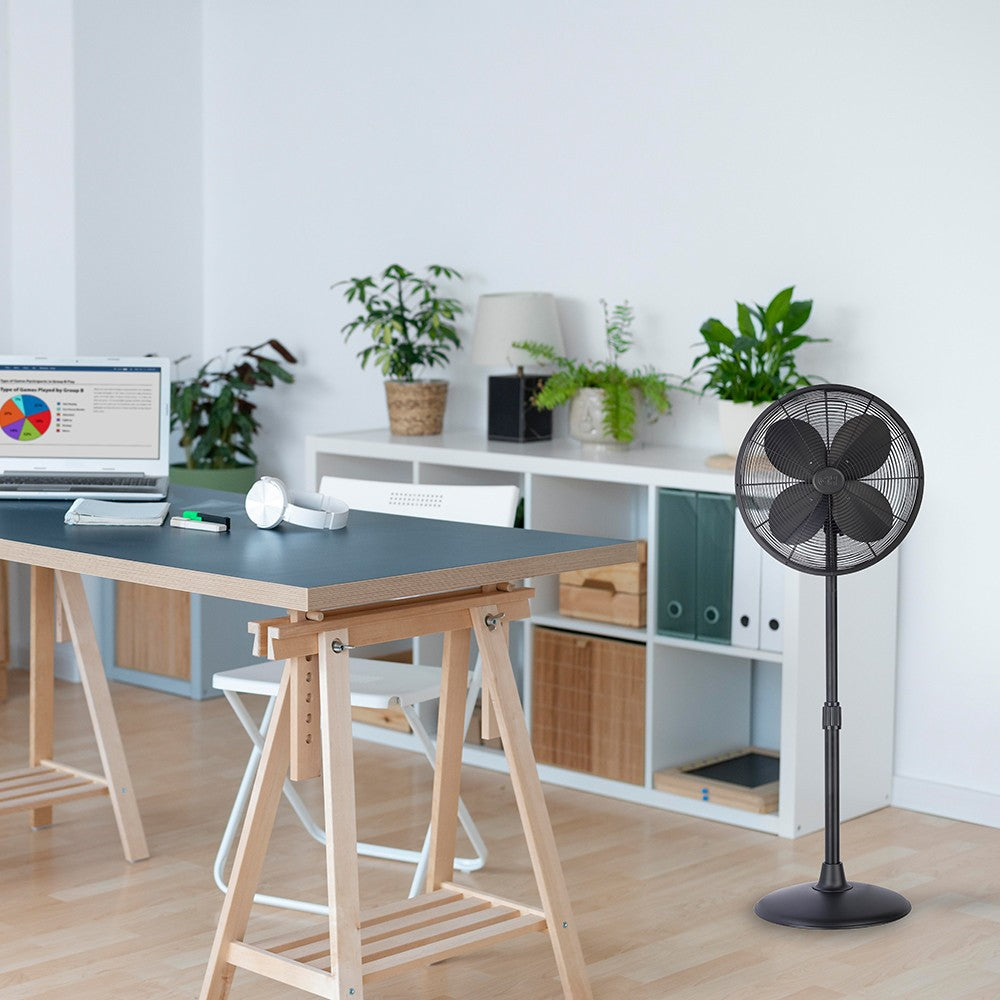 Good Housekeeping 16-in Retro Pedestal Fan