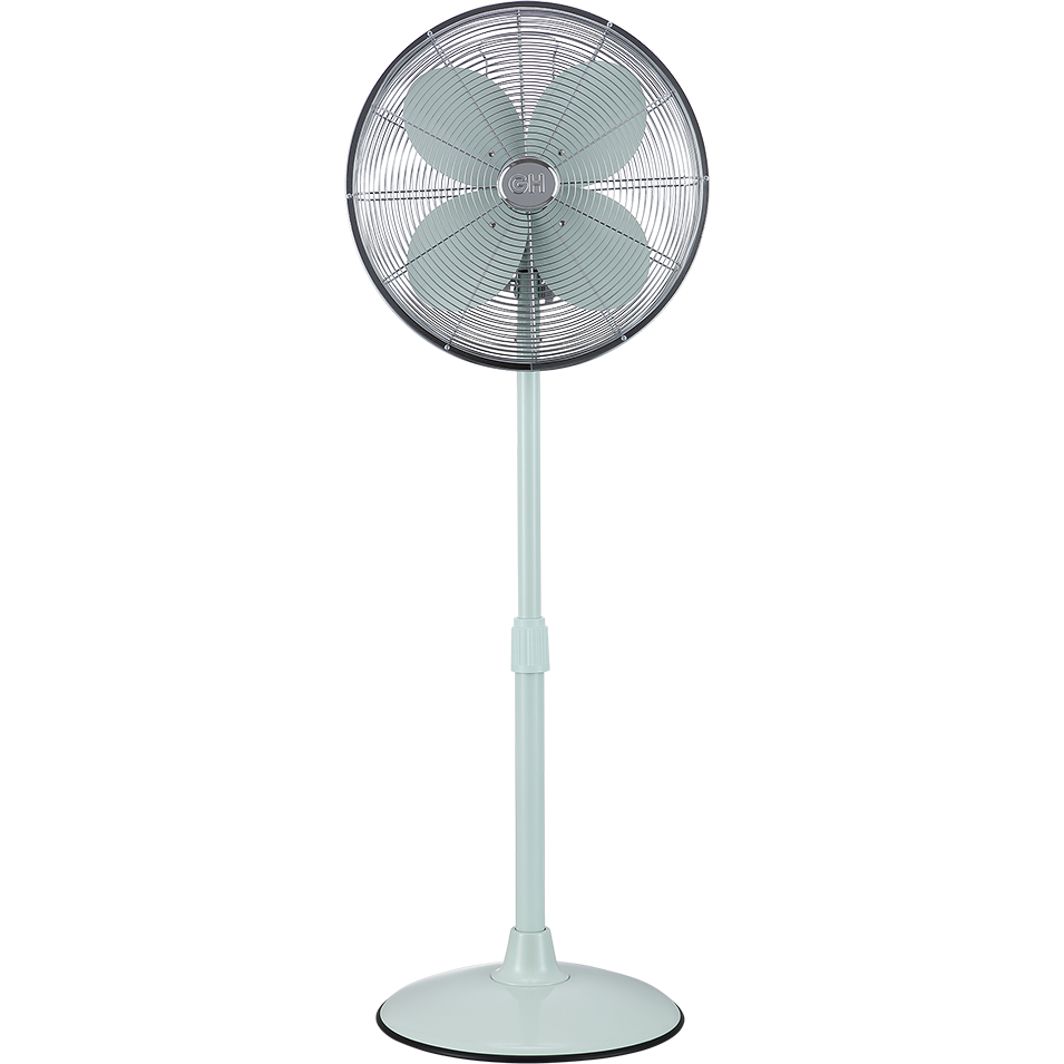 Good Housekeeping 16-in Retro Pedestal Fan - Breezewave - Front