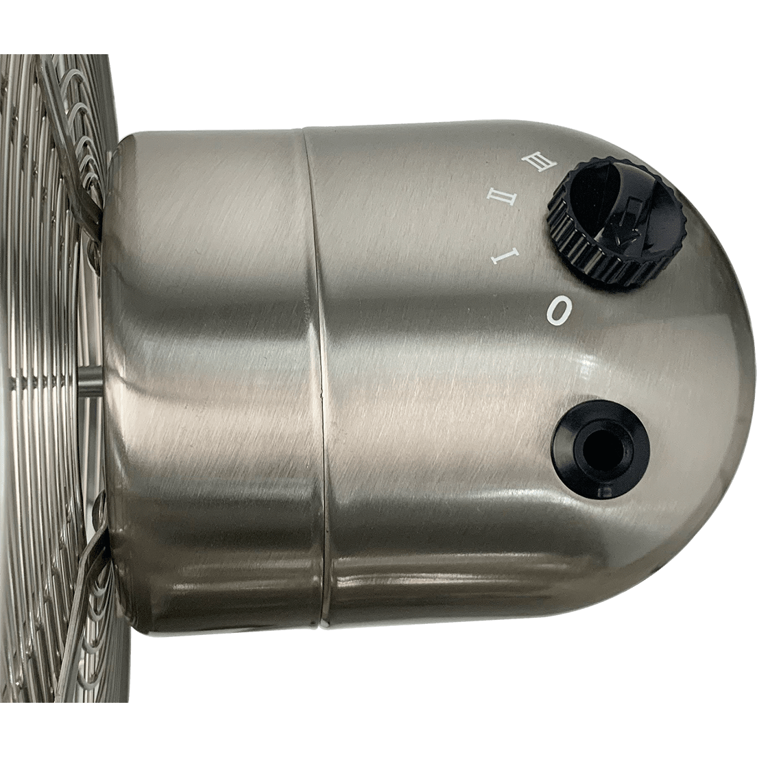 Good Housekeeping 16-in Retro Pedestal Fan - Brushed Nickel - Control Knob