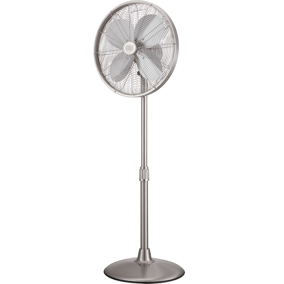 Good Housekeeping 16-in Retro Pedestal Fan - Brushed Nickel - Main