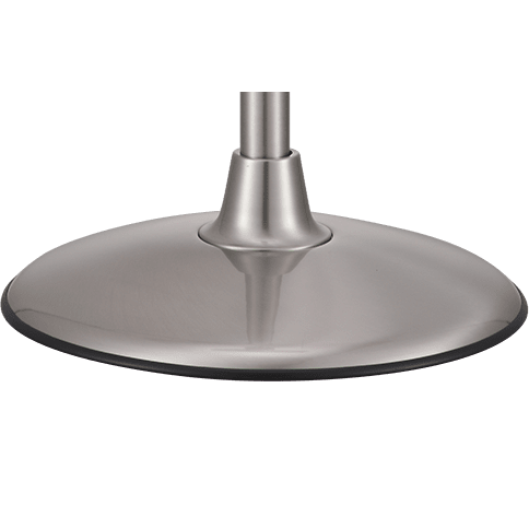 Good Housekeeping 16-in Retro Pedestal Fan - Brushed Nickel - Weighted Base