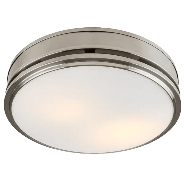 Good Housekeeping Broadway 110 CFM Decorative Bath Fan - Brushed Nickel w/ Light