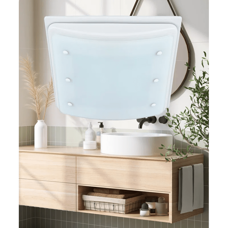 Good Housekeeping Buckingham 100 CFM Decorative Bathroom Fan Brushed Nickel - Lifestyle 2