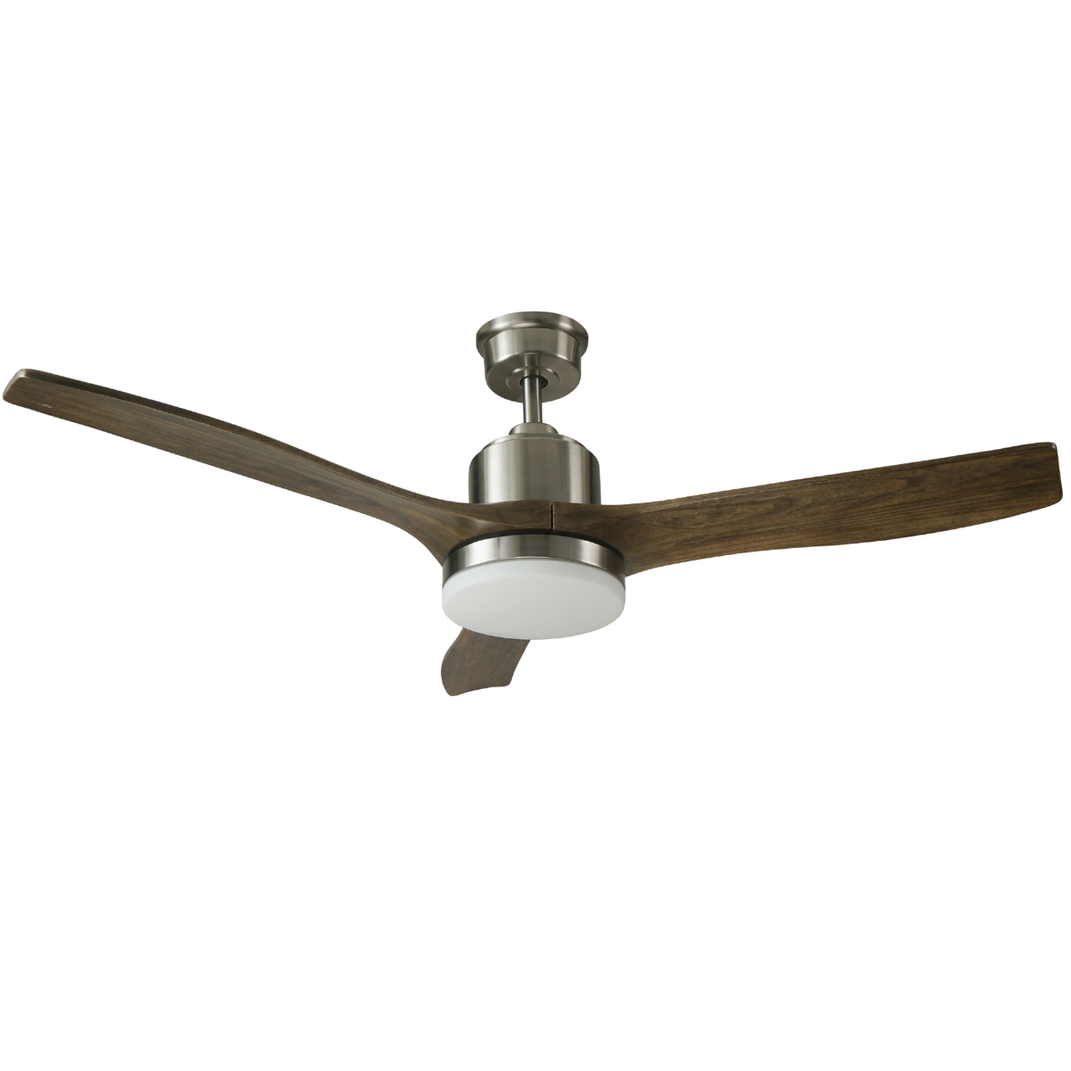 Good Housekeeping Canton 52 in. Indoor Brushed Nickel Ceiling Fan with LED Light - Main