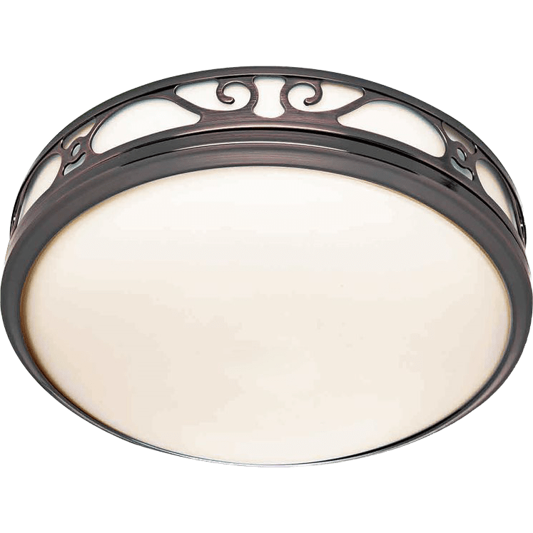 Good Housekeeping Roman 110 CFM Decorative Bathroom Fan - Imperial Bronze - Light On