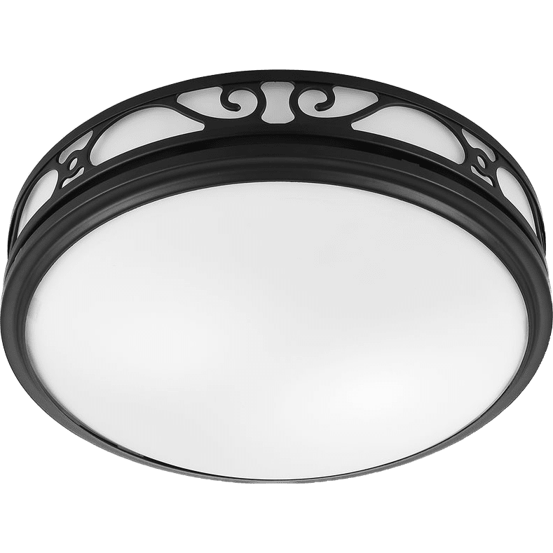 Good Housekeeping Roman 110 CFM Decorative Bathroom Fan - Matte Black - Main