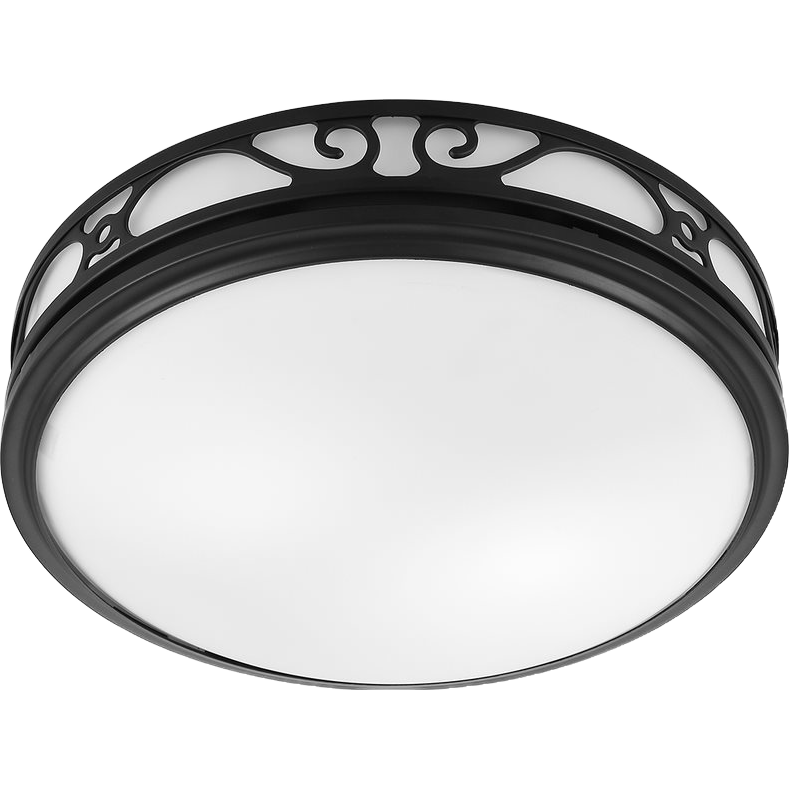 Good Housekeeping Roman 110 CFM Decorative Bathroom Fan - Matte Black - Main