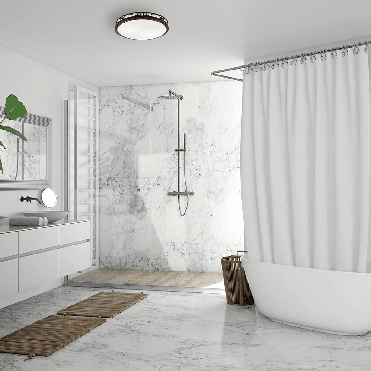 Good Housekeeping Roman II 2.0 Sones 110 CFM Decorative Bath Fan - Lifestyle