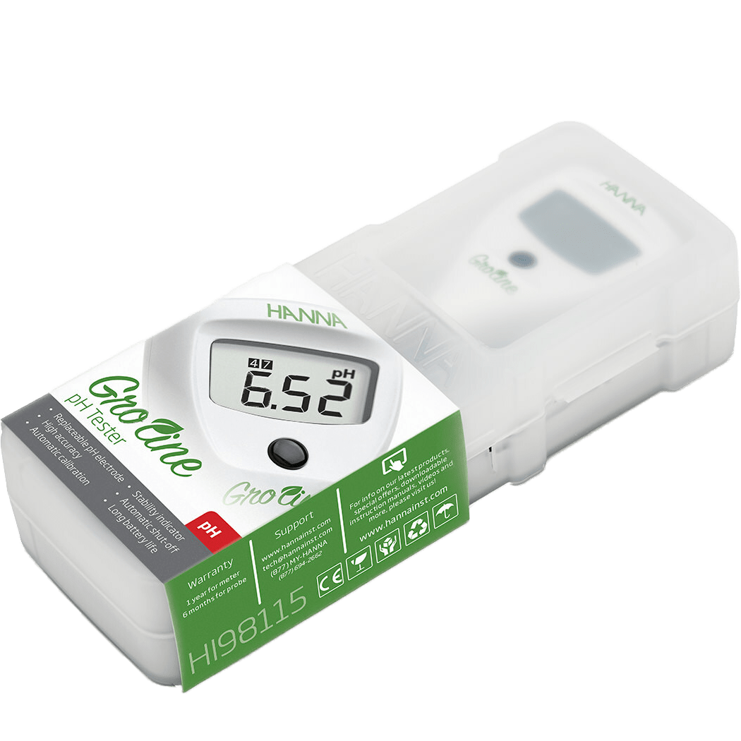 Hanna GroLine Tester - Hydroponics pH Tester - Case