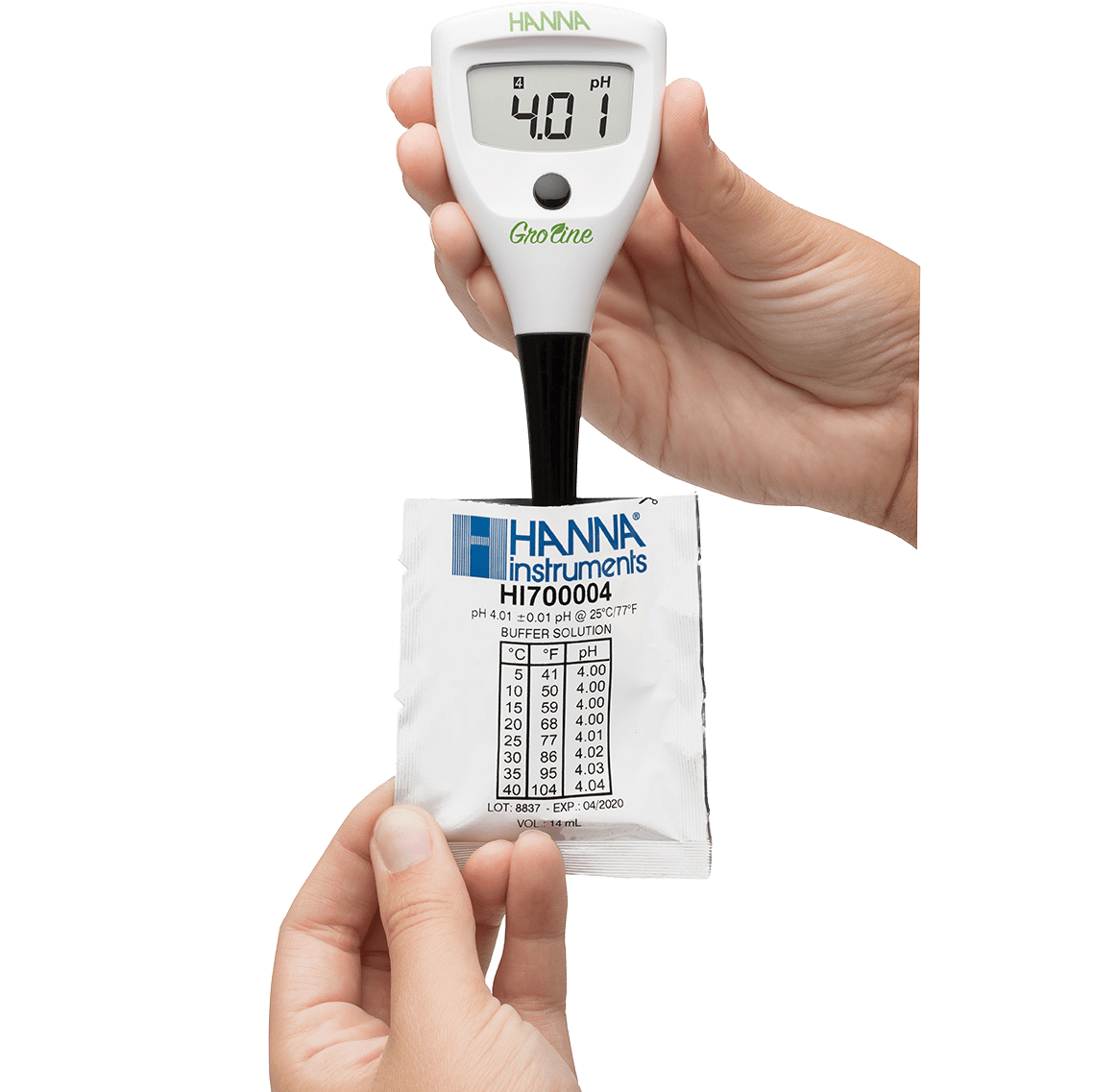 Hanna GroLine Tester - Hydroponics pH Tester - Solution