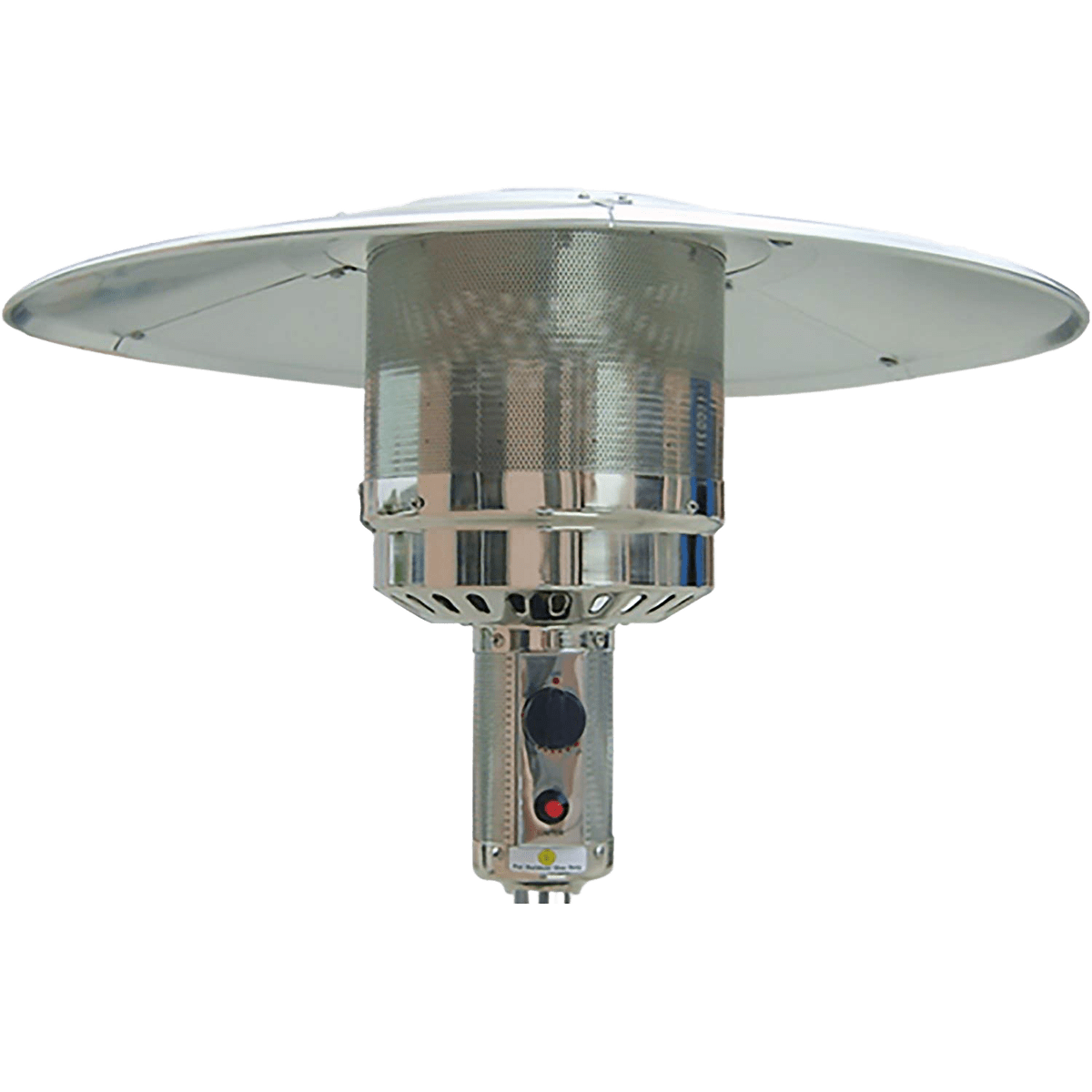 Hanover 41,000 BTU Steel Umbrella Propane Patio Heater - close-up