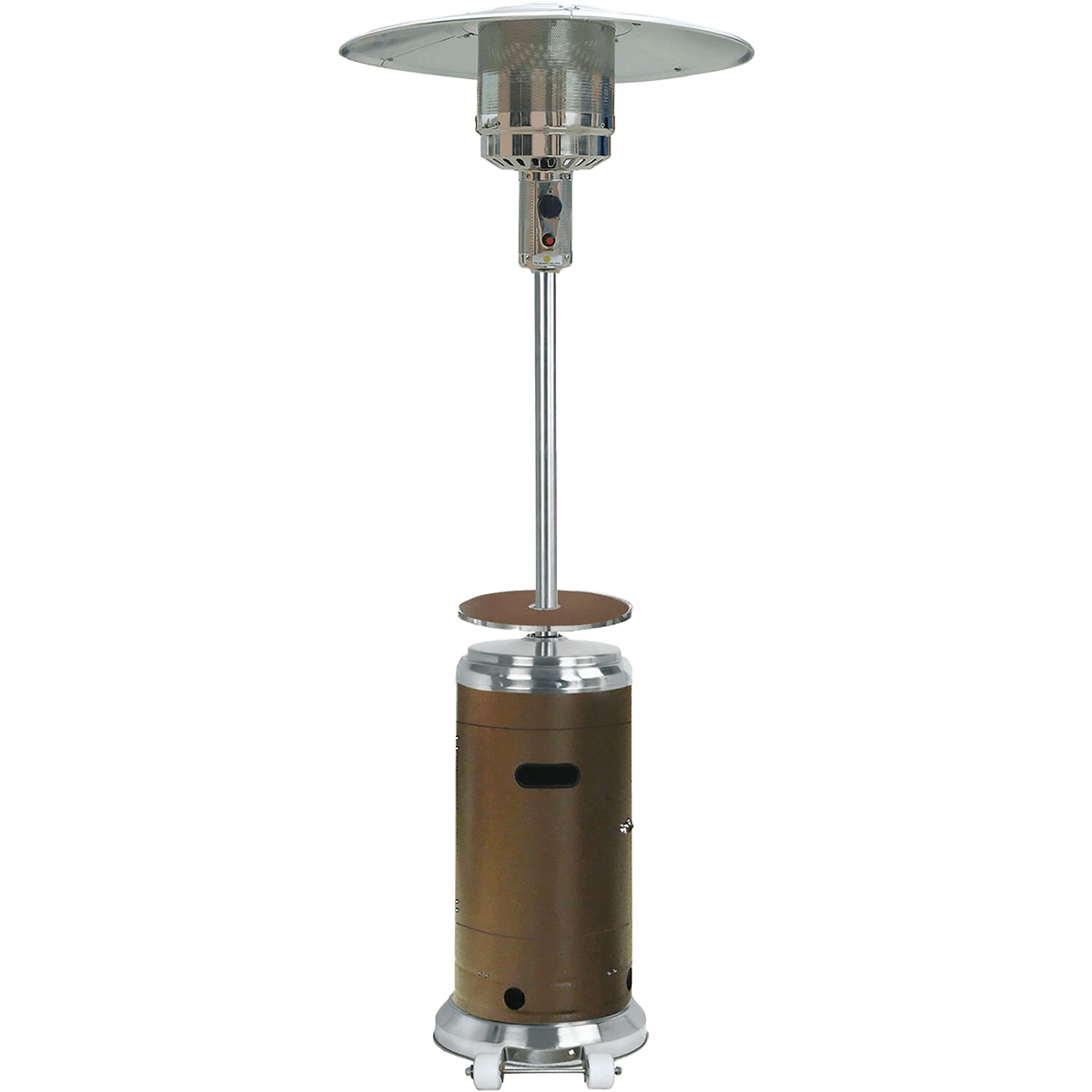Hanover 41,000 BTU Steel Umbrella Propane Patio Heater - turned off