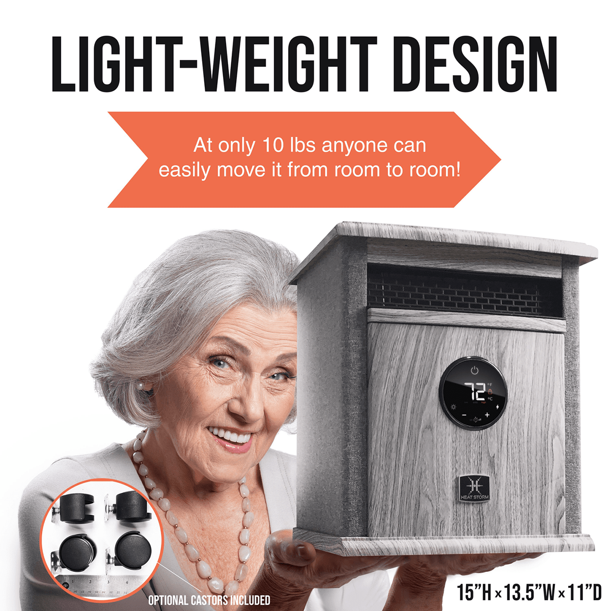 Heat Storm Deluxe Signature Cabinet Heater - Infographic 3