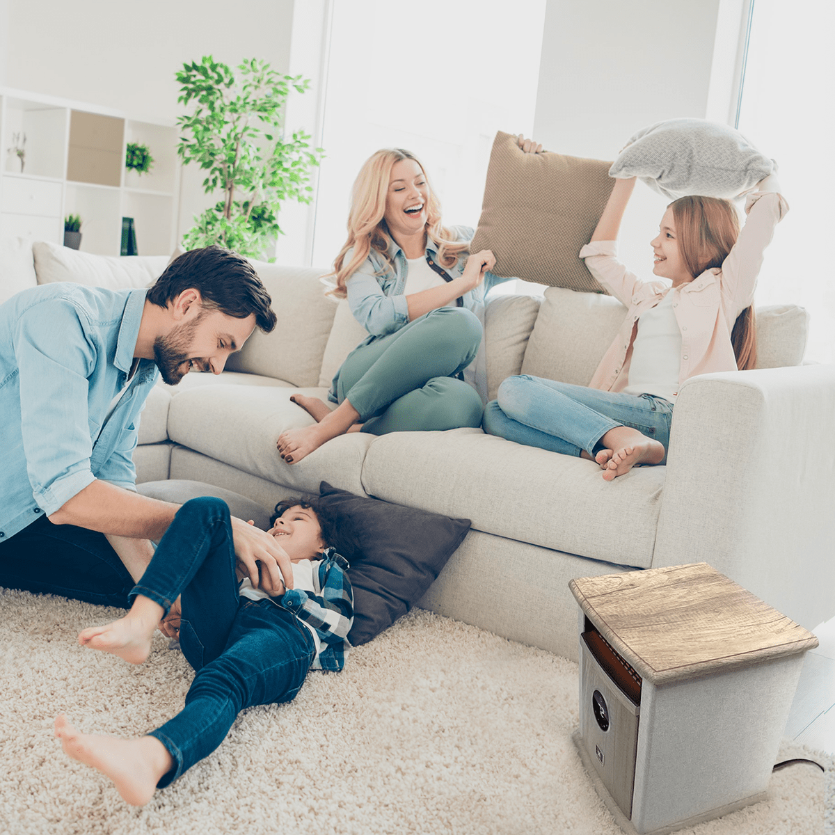 Heat Storm Deluxe Signature Cabinet Heater - Lifestyle 4