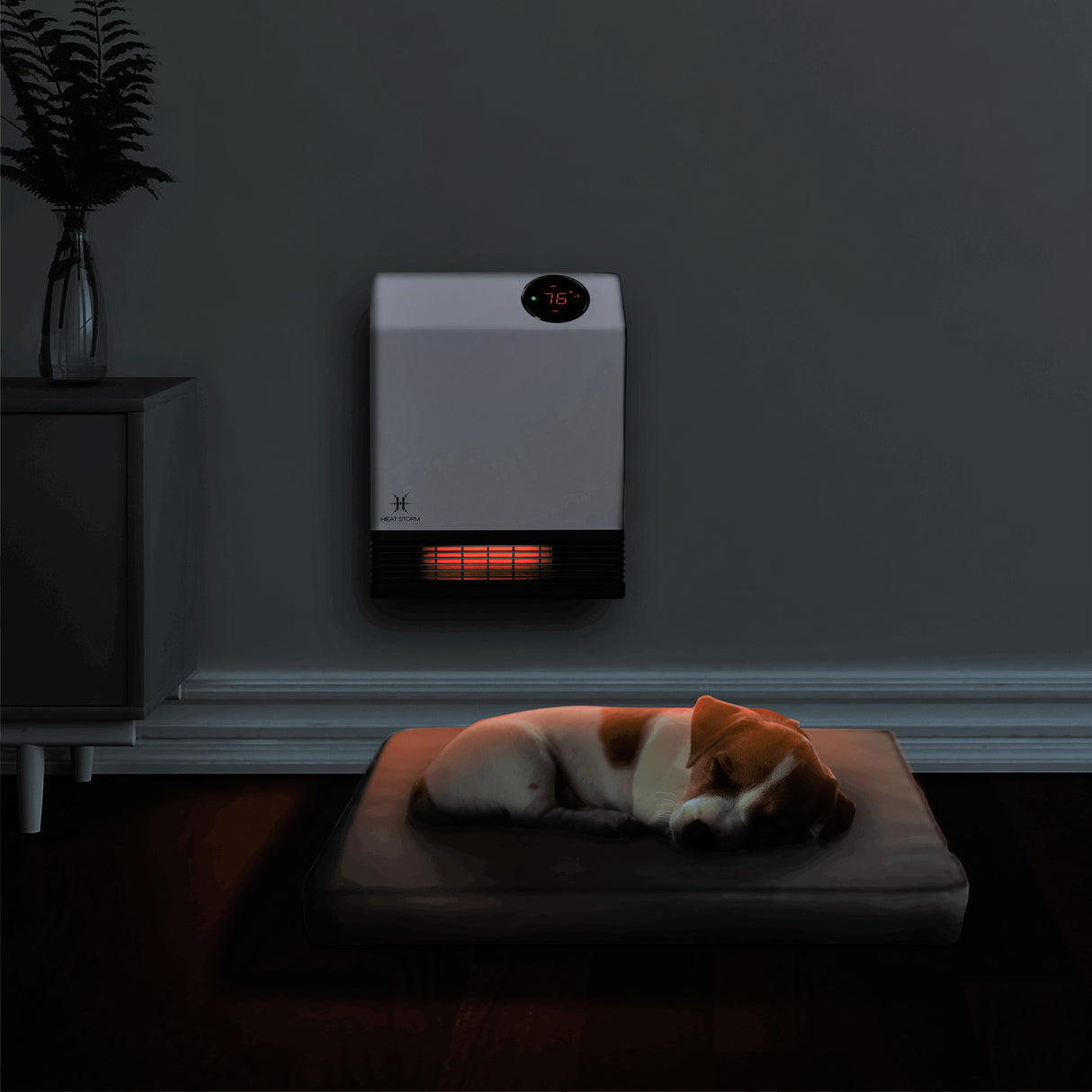 Heat Storm Wave Floor to Wall Infrared Portable Heater HS-1000-WA