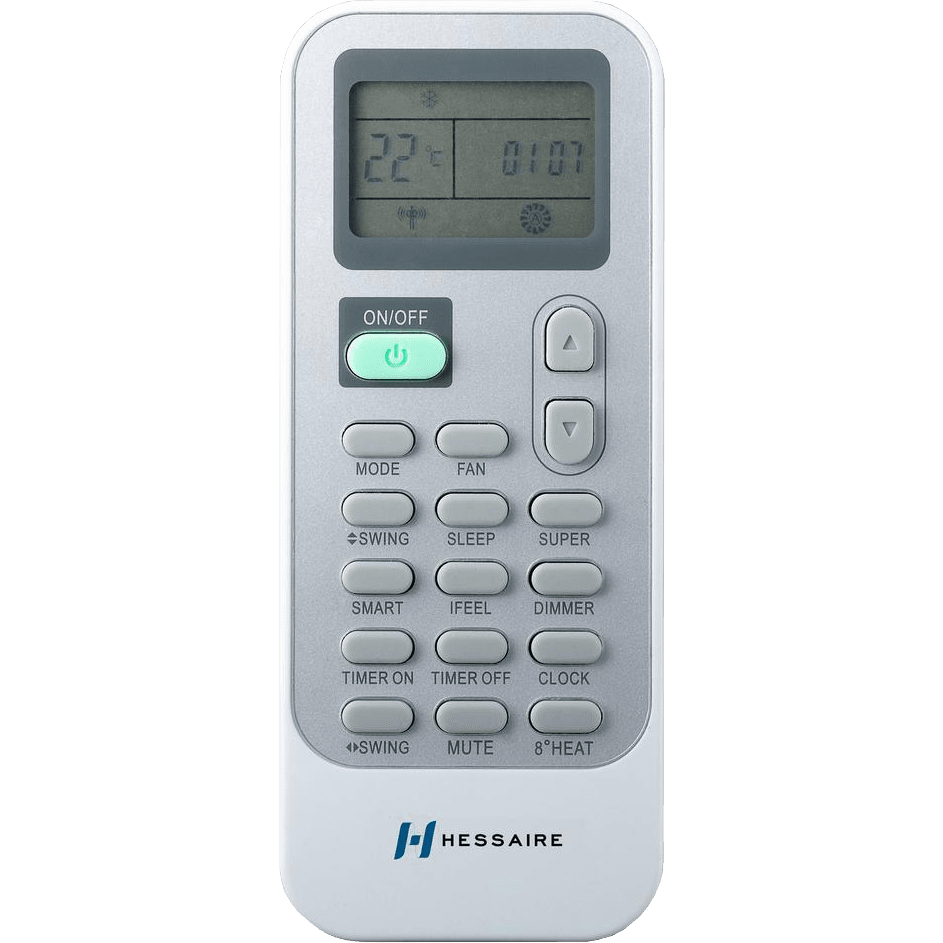 Hessaire 12,000 BTU Mini Split Heat Pump - Remote Control