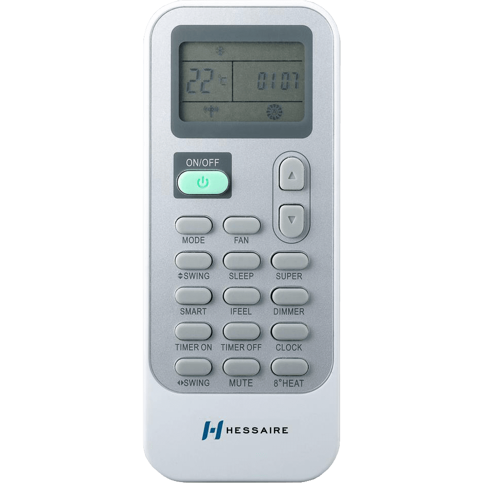 Hessaire 24,000 BTU 230V Mini Split Heat Pump - Remote Control