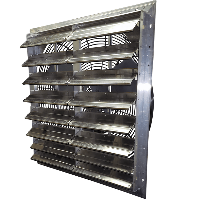 Hessaire 30 Inch Shutter Mounted Single Speed Exhaust Fan