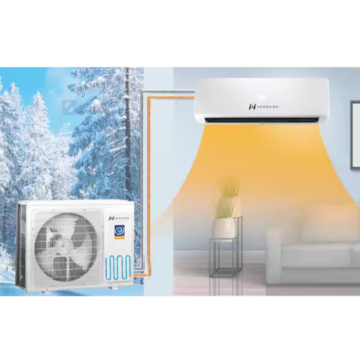 Hessaire DIY Ductless Mini Split Heat Pump - Lifestyle 2