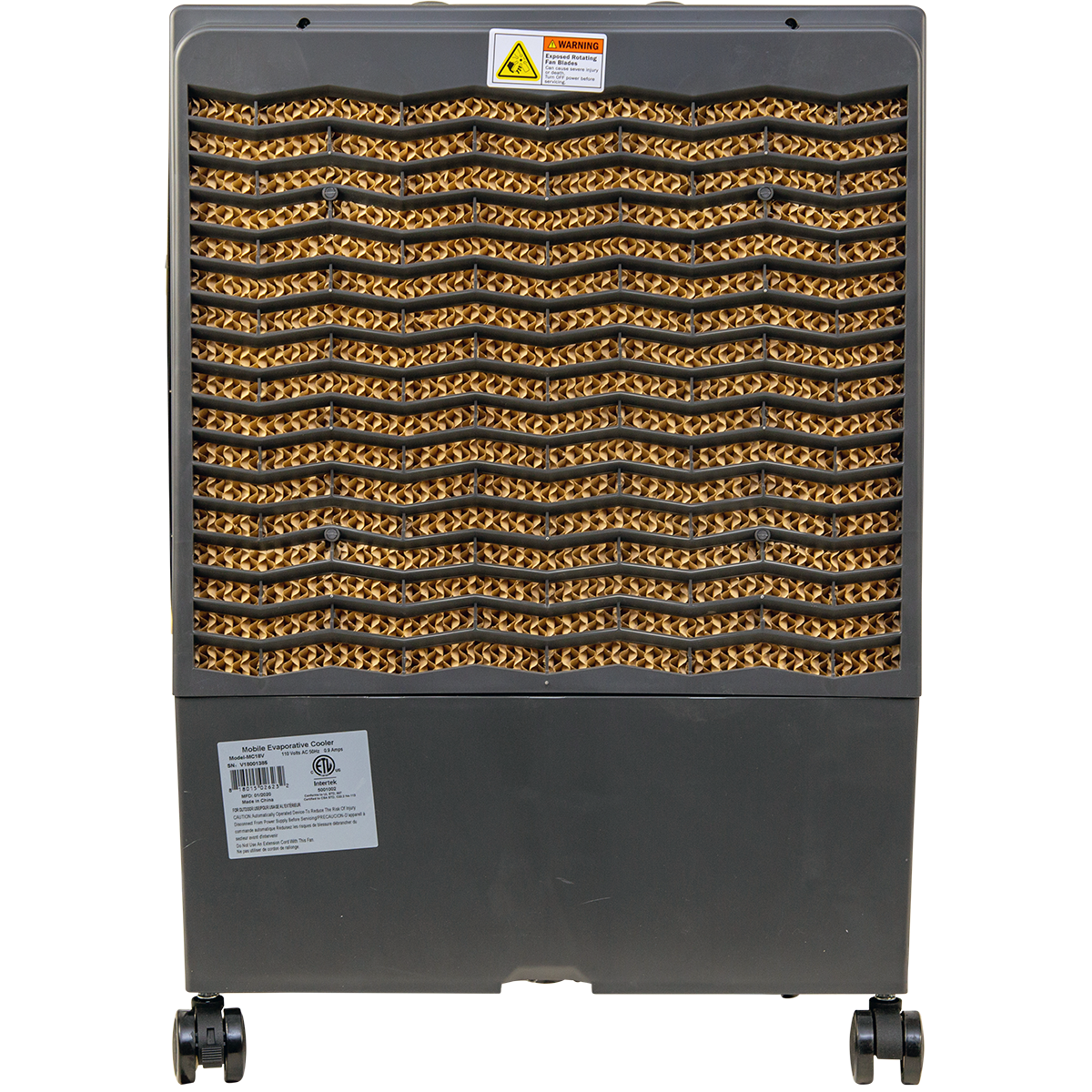 Hessaire MC18V 1,300 CFM Evaporative Cooler - back
