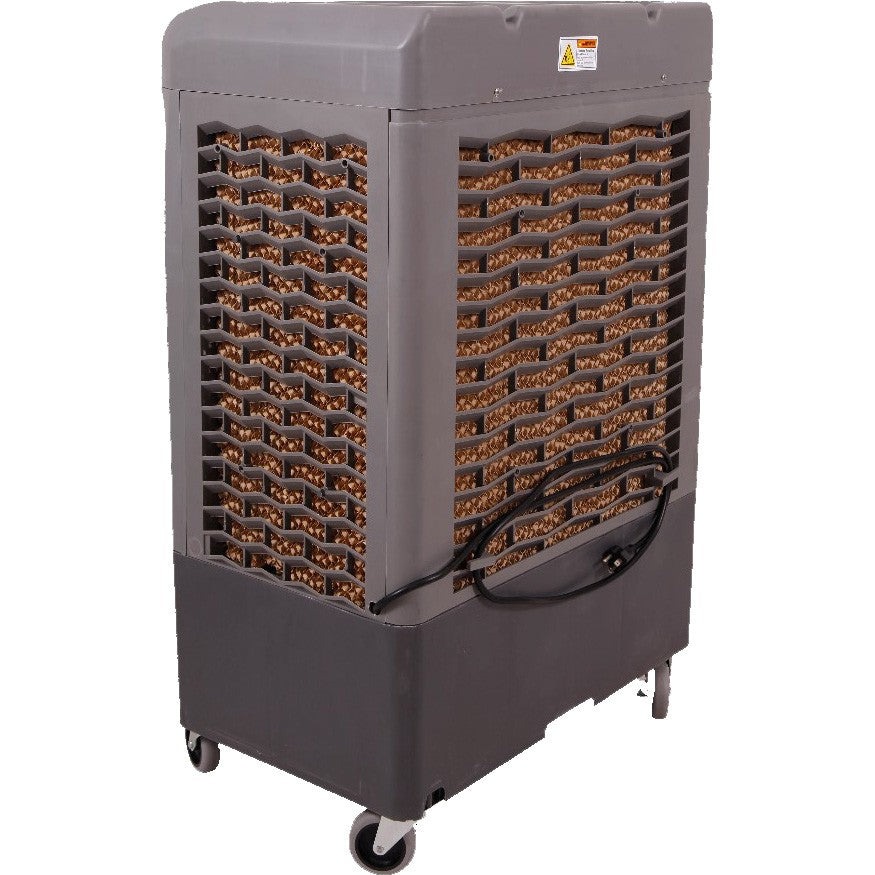 Hessaire MC37M 3,100 CFM 3-Speed Portable Evaporative Cooler - Back Angle View