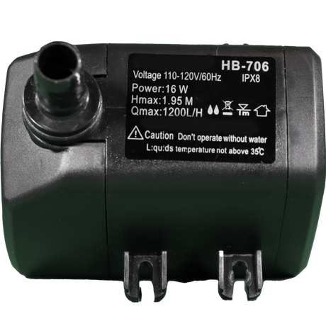 Hessaire MC37M/37V Water Pump - top