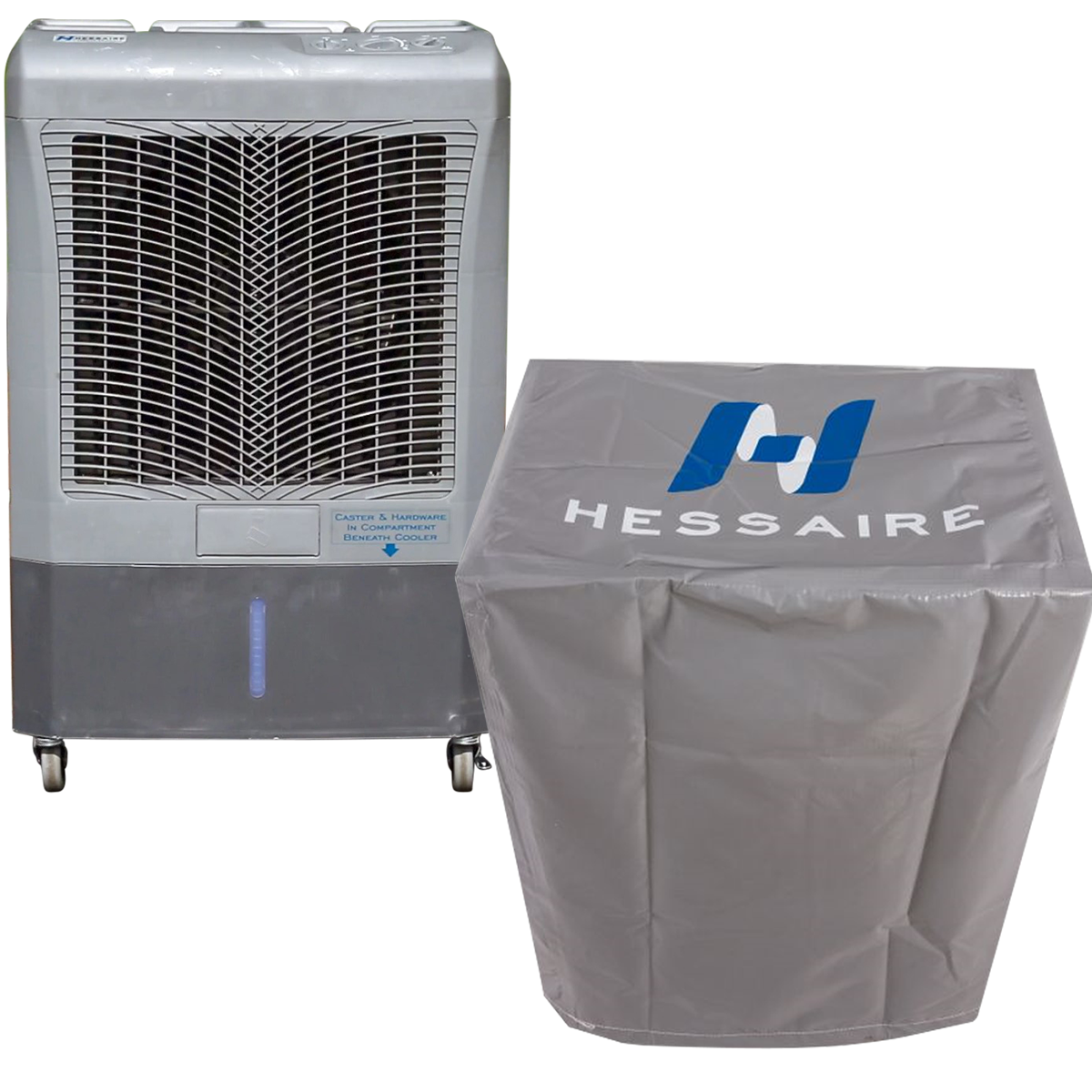 Hessaire MC37M 3,100 CFM 3-Speed Portable Evaporative Cooler with Cover