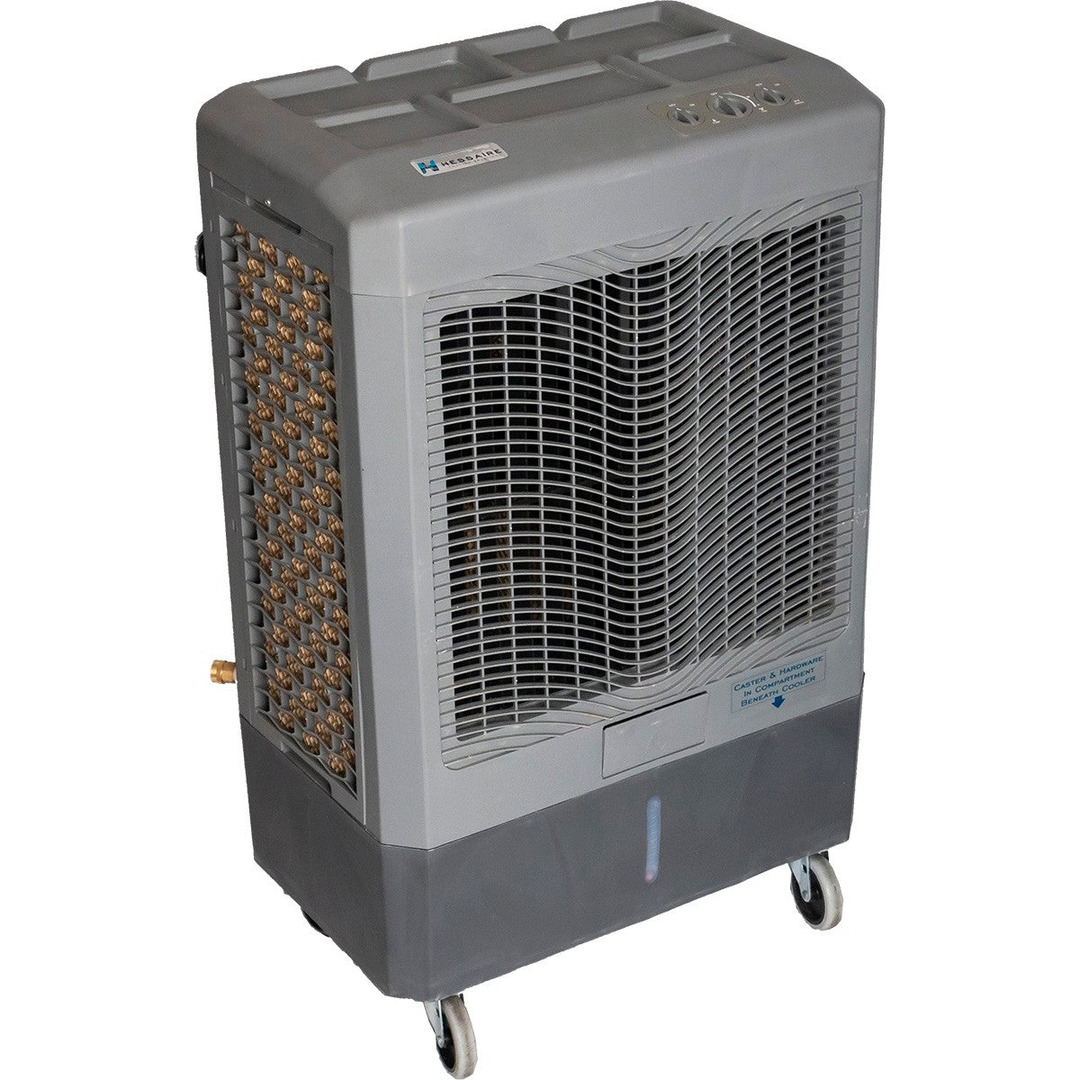 Hessaire MC61M 5,300 CFM 3-Speed Portable Evaporative Cooler -Light Grey - Angle