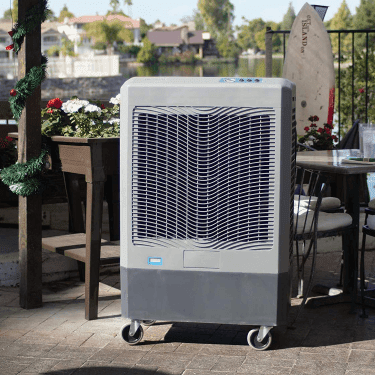 Hessaire MC61M 5,300 CFM 3-Speed Portable Evaporative Cooler -Light Grey