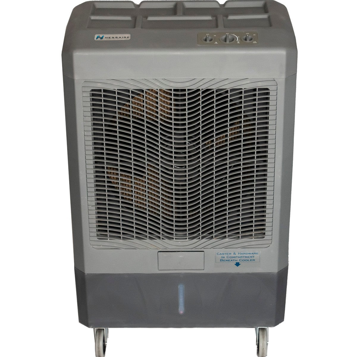 Hessaire MC61M 5,300 CFM 3-Speed Portable Evaporative Cooler -Light Grey - Top Angle