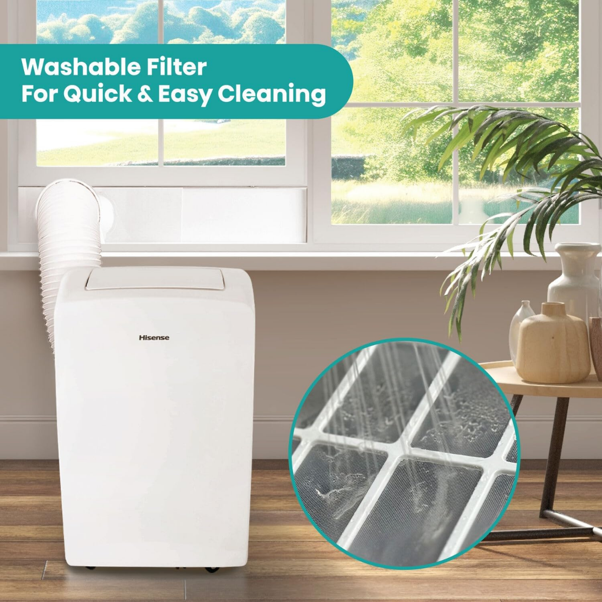 Hisense 8,000 BTU Portable Air Conditioner - Infographic 3