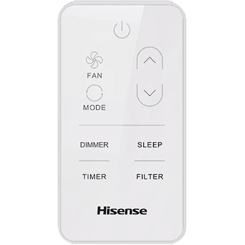 Hisense AHW0823TW1W 8,000 BTU Inverter Window AC - remote control