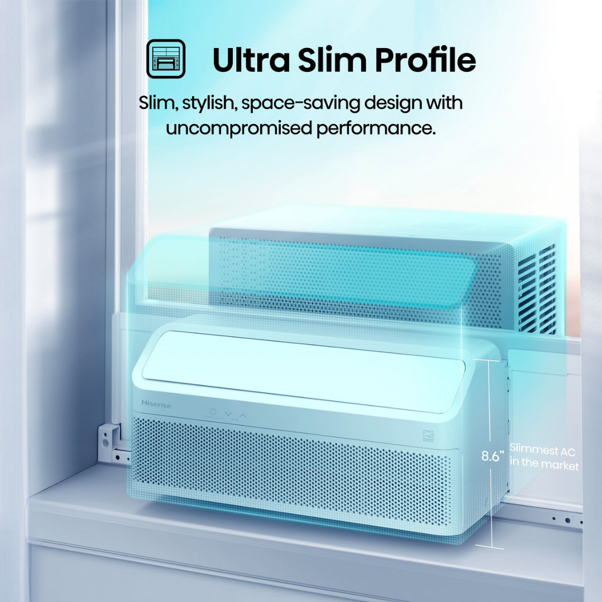 Hisense UltraSlim Inverter Window Air Conditioner - Infographic 1